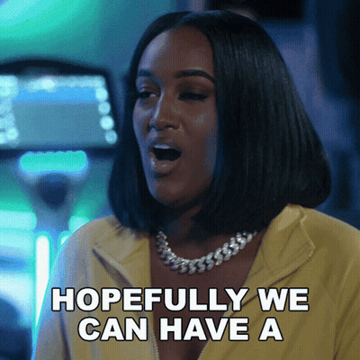 Woman In Yellow Jacket Says Hopefully We Can Have GIF