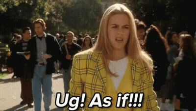 Woman In Yellow Plaid Jacket Saying Ug As If To Crowd GIF
