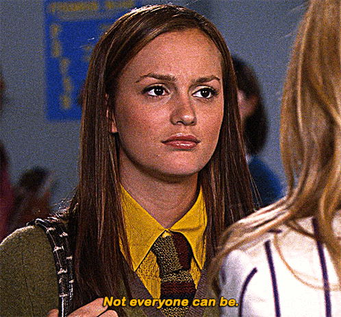 Woman In Yellow Shirt And Tie Saying Not Everyone Can Be GIF