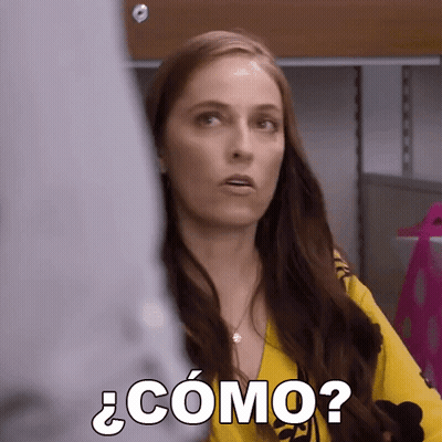 Woman In Yellow Shirt Asking How GIF