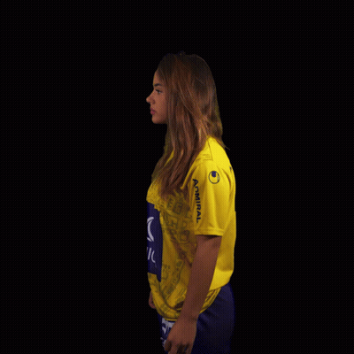 Woman In Yellow Shirt Saying Uhlsport GIF