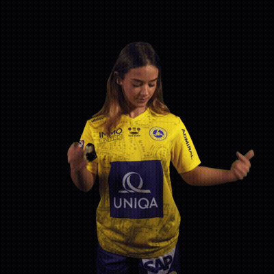Woman In Yellow Shirt Saying Uniqa GIF