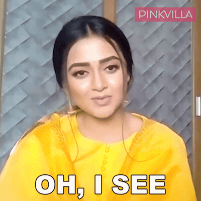 Woman In Yellow Shirt Says Oh I See GIF