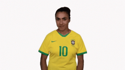 Woman In Yellow Soccer Jersey Number 10 GIF