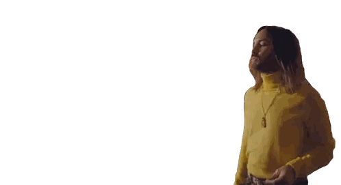 Woman In Yellow Sweater Back Sticker