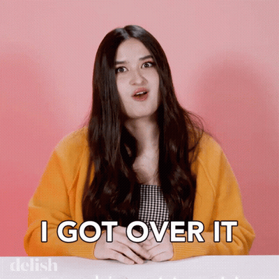 Woman In Yellow Sweater I Got Over It GIF