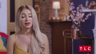 Woman In Yellow Tank Top With TLC GIF
