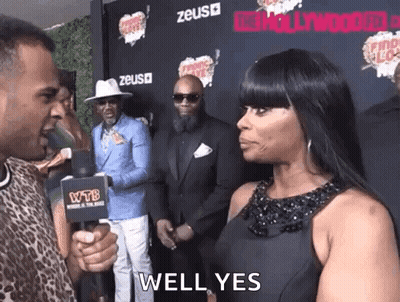 Woman Interviewed On Red Carpet Saying Well Yes GIF