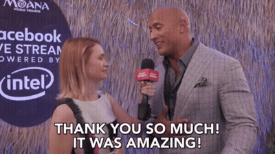 Woman Interviewing Man Says Thank You So Much GIF