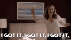 Woman Jumping On Bed Saying I Got It GIF