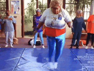 Woman Jumping Over Mat Girlfriends Guide To Divorce GIF