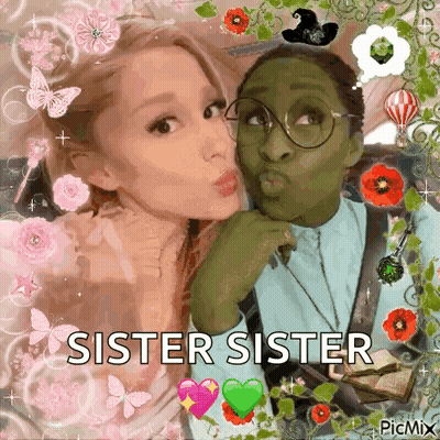Woman Kissing Another Woman Sister Sister GIF