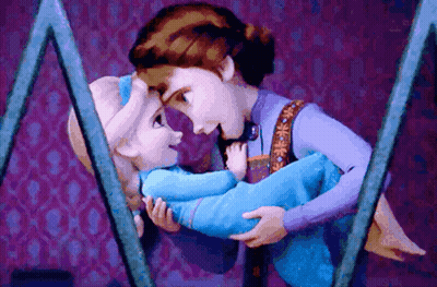 Woman Kissing Little Girl On Forehead GIF