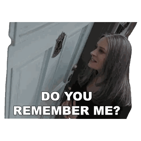 Woman Knocking On Door Remember Me Sticker