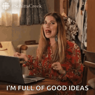 Woman Laptop Saying I'm Full Of Good Ideas GIF