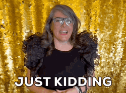 Woman Laugh And Say Just Kidding GIF