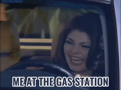 Woman Laughing In Car GIF