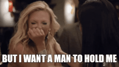 Woman Laughing Saying I Want A Man To Hold Me GIF