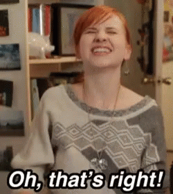 Woman Laughing Saying Oh That's Right GIF