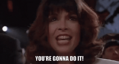 Woman Laughing Saying You're Gonna Do It GIF