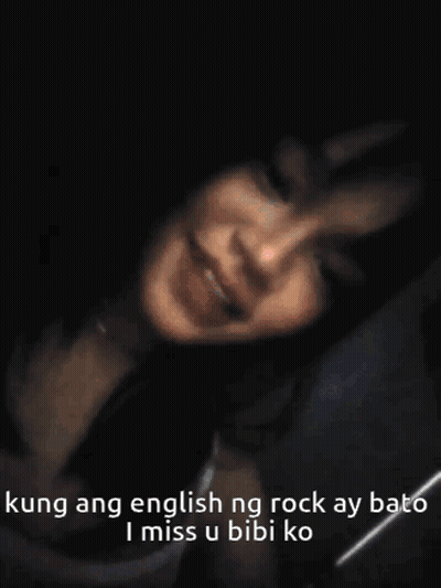 Woman Laying Down Kung Ang English Ng Rock Ay Bato I Miss U Bibi Ko GIF