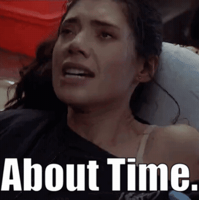 Woman Laying In Ambulance Saying About Time GIF