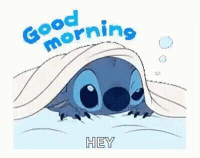Woman Laying In Bed With Coffee Saying Good Morning GIF