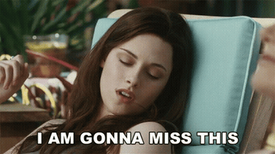 Woman Laying In Chair Saying I Am Gonna Miss This GIF