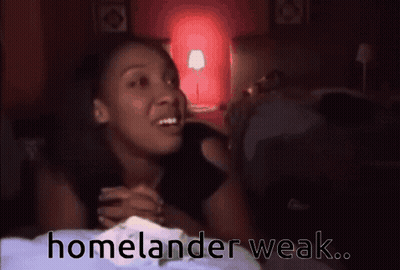 Woman Laying On Bed Homelander Weak GIF