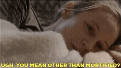 Woman Laying On Bed Ugh You Mean Other Than Mortified GIF