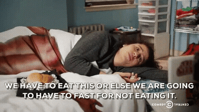Woman Laying On Bed With Laptop Comedy Central Quote GIF