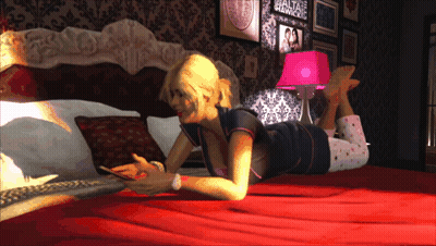 Woman Laying On Bed With Realtors Network Sign GIF