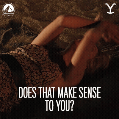 Woman Laying On Ground Saying Does That Make Sense To You GIF