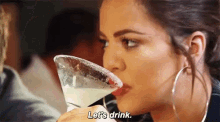 Woman Let’s Drink GIF