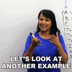 Woman Lets Look At Another Example GIF