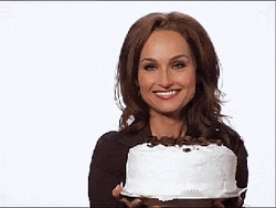 Woman Licking Cake GIF