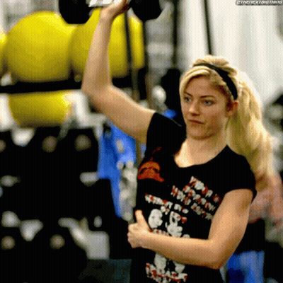 Woman Lifting Dumbbell Your In Your Own GIF