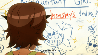 Woman Looking At Accountant Girl Drawing Saying Industry's Venture GIF