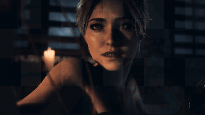 Woman Looking At Camera With Candle GIF