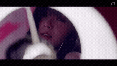 Woman Looking At Reflection In Mirror GIF