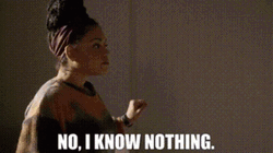 Woman Looking Away I Know Nothing GIF