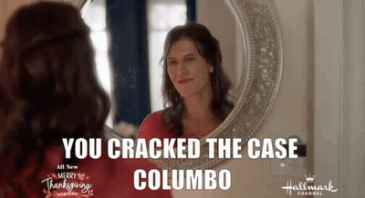 Woman Looking In Mirror You Cracked The Case Columbo GIF