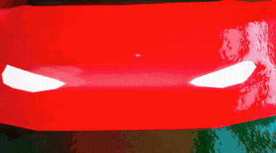 Woman Looking Out Blue Window GIF