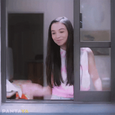 Woman Looking Out Window With Pantaya GIF
