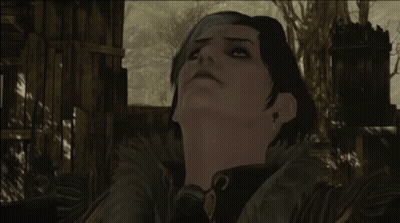 Woman Looking Up At Sky GIF