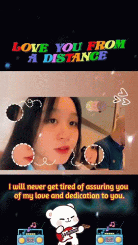 Woman Love You From A Distance GIF