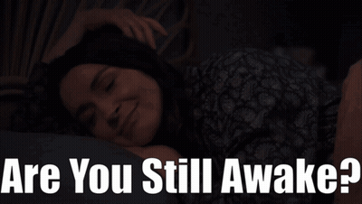 Woman Lying In Bed Are You Still Awake GIF