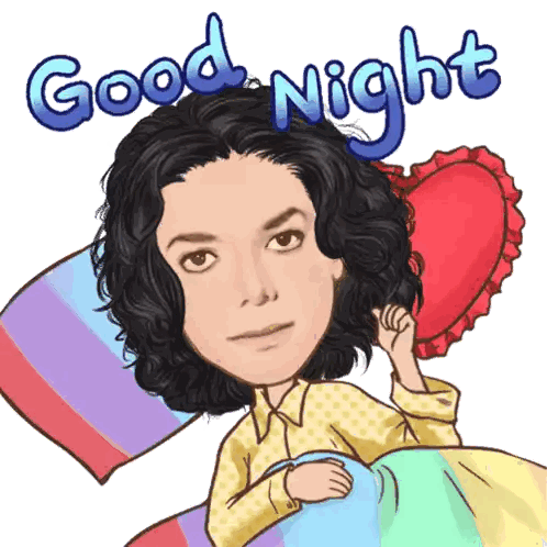 Woman Lying In Bed Good Night Sticker