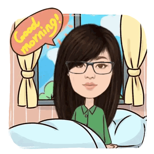 Woman Lying In Bed Saying Good Morning Sticker