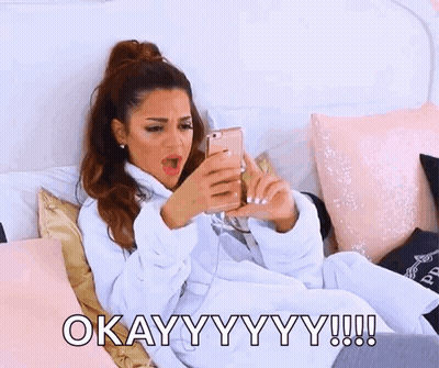Woman Lying In Bed Saying Okay GIF